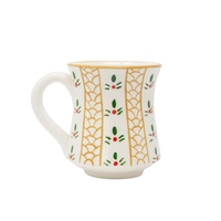 White Ceramic Mug - Arabic Coffee Cup Design