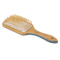 Flat Eco Friendly Wooden Hair Brush - Hand-Painted