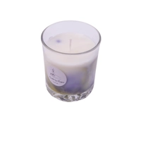 Scented Marble Soy Candle - Lemon Scented Candle for Home