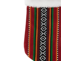 Large Christmas Stocking - Bedouin Inspired Pattern