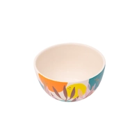 White Pottery Bowl with Colorful Hand Paintings - Multiple Sizes - Large