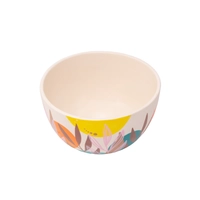 White Pottery Bowl with Colorful Hand Paintings - Multiple Sizes - Large