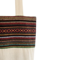 Beige Tote Bag with Bedouin-Inspired Patterns - Multiple Patterns - Pattern 1