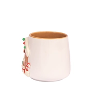 Christmas-Themed White Ceramic Mug - Gingerbread House