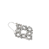 Rhombus-Shaped Crystal Beads Earrings