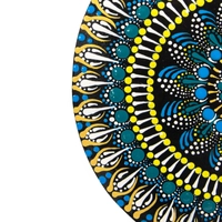 Set of 2 Home Decor with Colorful Mandala Art and Arabic Calligraphy