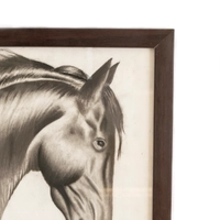 Charcoal Horse Painting