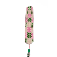 Embroidery Bookmark - Pink