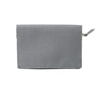 Unisex Wallet and Passport Cover with Hand Embroideries - Olive Green