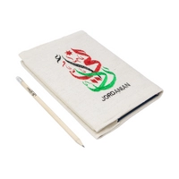 Handmade Notebook Cover with Colorful Arabic Calligraphy 