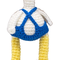 Hand-crocheted Cute Amigurumi Duck with Blue Hat