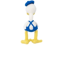 Hand-crocheted Cute Amigurumi Duck with Blue Hat