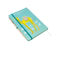 Blue Hard-cover Notebook with Designs Inspired by the Iraqi Culture