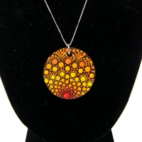 Mandala Necklace - Sunset Colors 