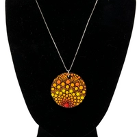 Mandala Necklace - Sunset Colors 