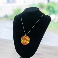 Mandala Necklace - Sunset Colors 