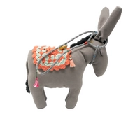 Decorative Stuffed Gray Donkey 