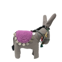 Decorative Stuffed Gray Donkey 