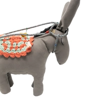 Decorative Stuffed Gray Donkey 