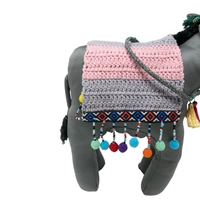 Decorative Stuffed Gray Donkey 