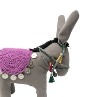 Decorative Stuffed Gray Donkey 