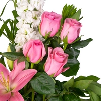 Elegant Flower Bouquet - Pink and White Flowers