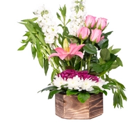 Elegant Flower Bouquet - Pink and White Flowers