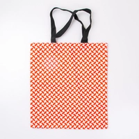 Handmade Red Tote Bag with Unique Jordanian Shemagh Design