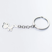 Silver Metal Keychain in the Shape of the Word Life in Arabic "حياة"