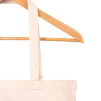 Handmade Beige Tote Bag with a Cute Panda Design 