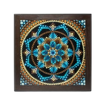 Wall Decoration - Mandala Painting With Wooden Frame