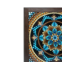 Wall Decoration - Mandala Painting With Wooden Frame