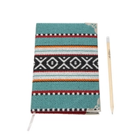 Sadu Fabric Notebook: Medium Size with Lined Pages