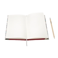 Sadu Fabric Notebook: Medium Size with Lined Pages