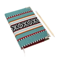 Sadu Fabric Notebook: Medium Size with Lined Pages