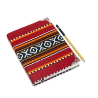 Sadu Fabric Notebook: Medium Size with Lined Pages