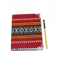 Sadu Fabric Notebook: Medium Size with Lined Pages