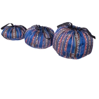 Blue Cooking Bag with Bedouin Patterns - Large Size