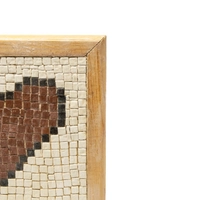 Small Mosaic Decorative Piece with a Wooden Frame - Heart 