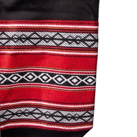 Black Shopping Bag Made of Durable Sadu Fabric in Bedouin Style