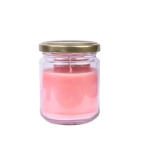 Handmade Scented Candle in a Glass Jar - Gum 