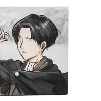 Hand Drawn Anime Painting - Levi