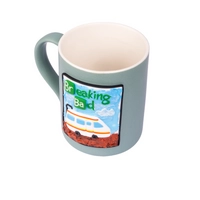 Larg Gray Coffee Mug Adorned with a 3D Design Inspired from "Breaking Bad" Series