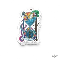 Hand Painted Fantasy Stickers -  Illusion of Time