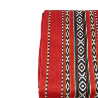 Sadu Fabric Picnic Blanket with Traditional Bedouin Embroidery - Black