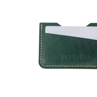 The E1 Wallet - EDC Slim Leather Card Holder - MOZART  ( Green)