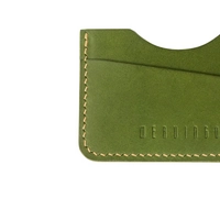 The E1 Wallet - EDC Slim Leather Card Holder - MOZART  ( Green)