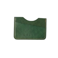 The E1 Wallet - EDC Slim Leather Card Holder - MOZART  ( Green)