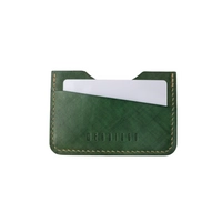 The E1 Wallet - EDC Slim Leather Card Holder - MOZART  ( Green)