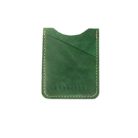 The E2 Wallet - EDC Slim Leather Card Holder - KOALA (Green)